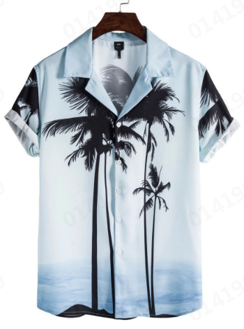 sanyamk Animal Parrot Print Patchwork Fashion Hawaiian Men Shirt Cool Turn Down Collar Short Sleeve Streetwear Beach Summer Chic 2021 3