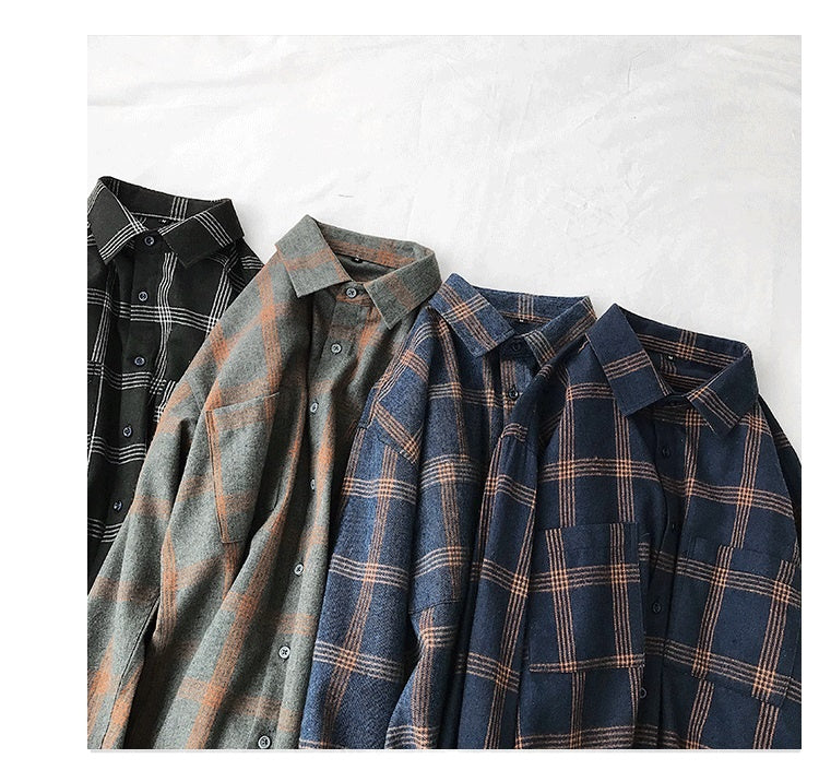 sanyamk Plaid Casual Shirts For Men Clothing Black Plaid Shirt Men Long Sleeve Shirt For Men Fasion M-5XL New Arrival