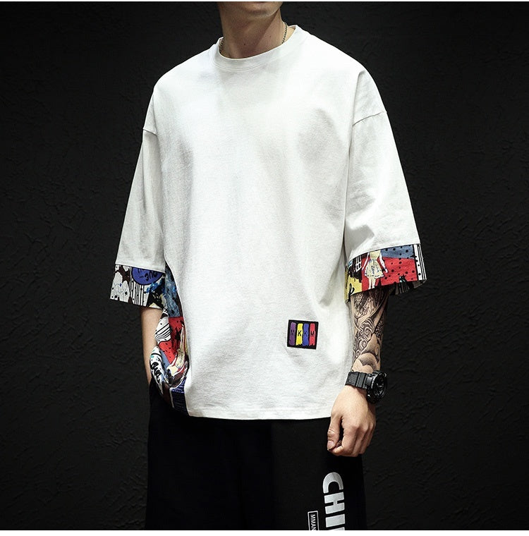 sanyamk Half Sleeve Linen Cotton T Shirt For Men Clothing Harajuku Tee Shirt Summer Streetwear Hip Hop 5XL 2024 New Arrivals