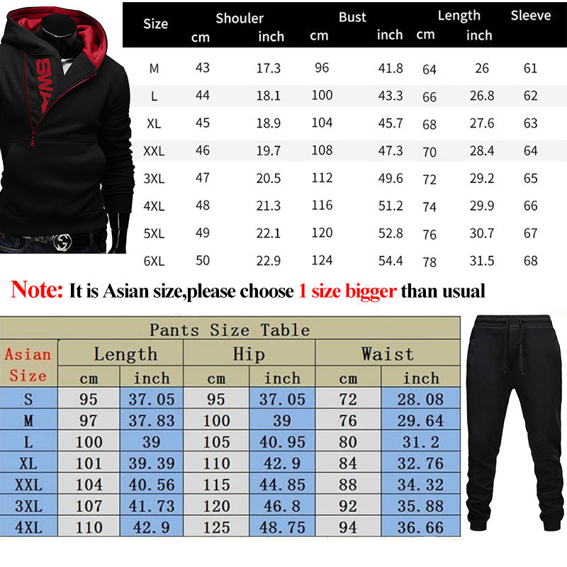 sanyamk Men Casual Tracksuit Sweatshirt+Sweatpant 2 Pieces Set Men&#39;s Sportswear Outfit Autumn Winter Hooded Male Pullover Hhoodies Suit