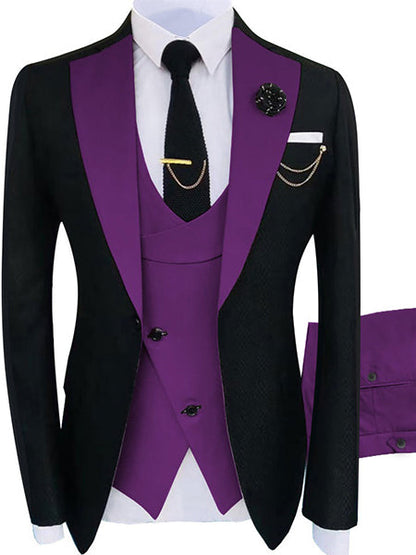 sanyamk New Arrival Terno Masculino Slim Fit Blazers Ball And Groom Suits For Men Boutique Fashion Wedding( Jacket + Vest + Pants )