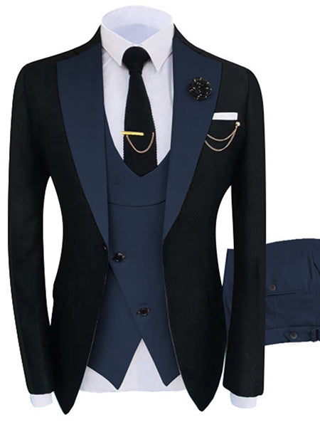 sanyamk New Arrival Terno Masculino Slim Fit Blazers Ball And Groom Suits For Men Boutique Fashion Wedding( Jacket + Vest + Pants )