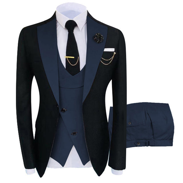 sanyamk New Arrival Terno Masculino Slim Fit Blazers Ball And Groom Suits For Men Boutique Fashion Wedding( Jacket + Vest + Pants )