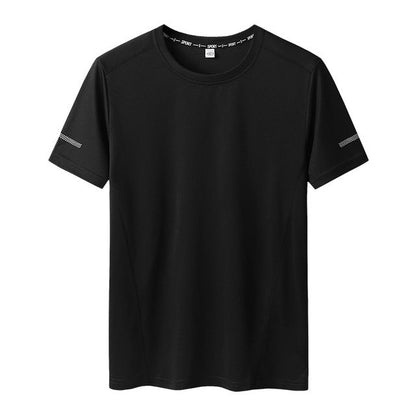 sanyamk Men&#39;s Large Size Clothing Quick Dry T Shirt Plus Size 9XL Men&#39;s Summer Casual O-neck Short Sleeve Black T-shirts Male Tees Tops