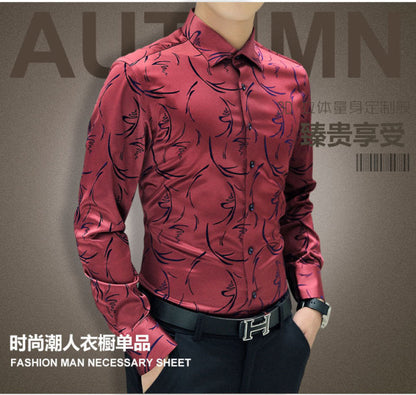 sanyamk Plus Size 5XL 2022 New Men&#39;s Luxury Shirts Wedding Dress Long Sleeve Shirt Silk Tuxedo Shirt Men Mercerized Cotton Shirt