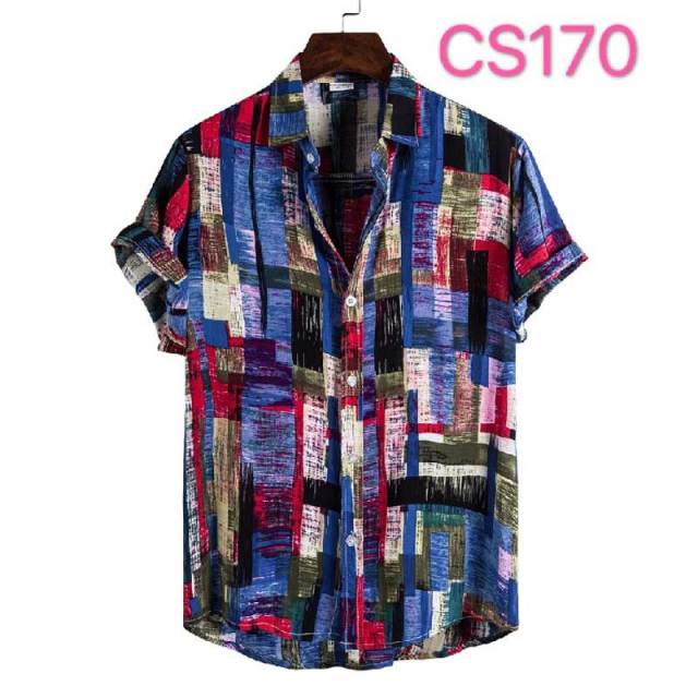 sanyamk Floral Hawaiian Aloha Shirt Men 2022 Summer Short Sleeve Quick Dry Beach Wear Casual Button Down Vacation Clothing Chemise Homme