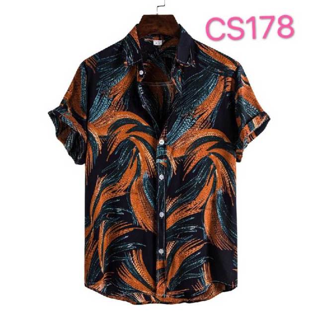 sanyamk Floral Hawaiian Aloha Shirt Men 2022 Summer Short Sleeve Quick Dry Beach Wear Casual Button Down Vacation Clothing Chemise Homme