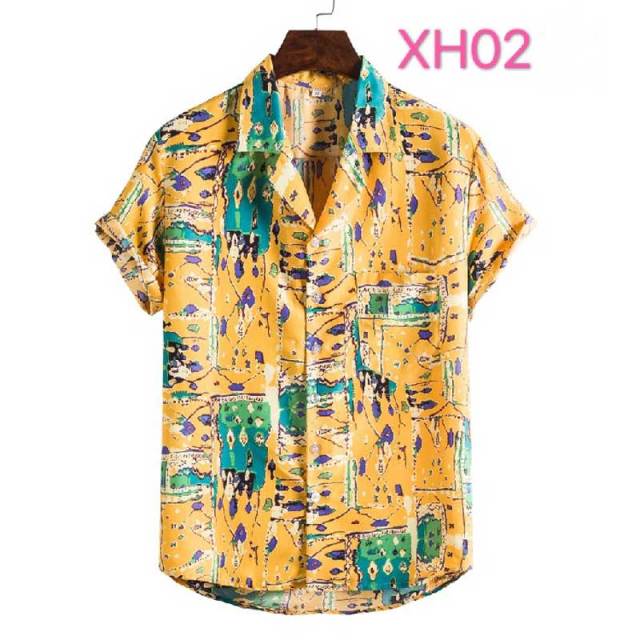 sanyamk Floral Hawaiian Aloha Shirt Men 2022 Summer Short Sleeve Quick Dry Beach Wear Casual Button Down Vacation Clothing Chemise Homme