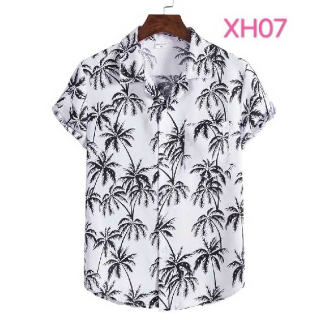 sanyamk Floral Hawaiian Aloha Shirt Men 2022 Summer Short Sleeve Quick Dry Beach Wear Casual Button Down Vacation Clothing Chemise Homme