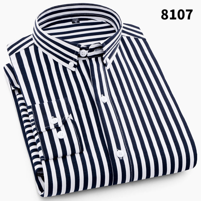 sanyamk NEW Men Fashion Casual Long Sleeved Printed Shirt Slim Fit Male Social Business Dress Shirt Brand Men Clothing Soft Comfortable