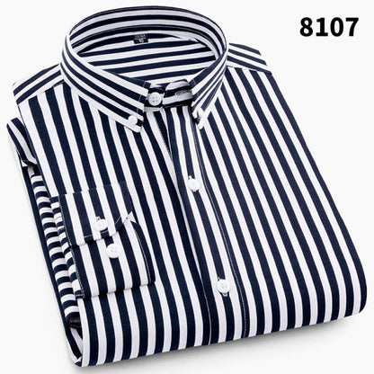 sanyamk NEW Men Fashion Casual Long Sleeved Printed Shirt Slim Fit Male Social Business Dress Shirt Brand Men Clothing Soft Comfortable