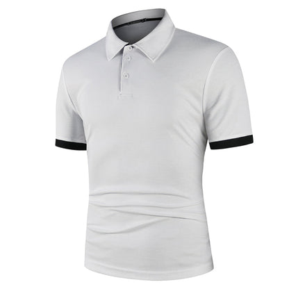 sanyamk Men Polo Men Shirt Short Sleeve Polo Shirt Contrast Color Polo New Clothing Summer Streetwear Casual Fashion Men tops