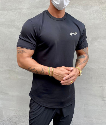 sanyamk Gym  Muscle Fitness T Shirt 2022 New Brand Men Outdoor Hip Hop Streetwear Loose Half Sleeve Male Summer Bodybuilding Tee Tops