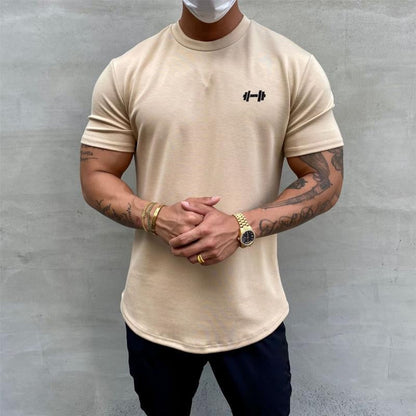 sanyamk Gym  Muscle Fitness T Shirt 2022 New Brand Men Outdoor Hip Hop Streetwear Loose Half Sleeve Male Summer Bodybuilding Tee Tops