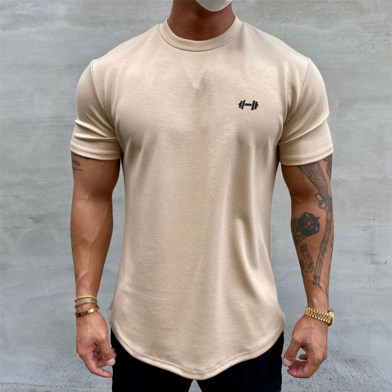 sanyamk Gym  Muscle Fitness T Shirt 2022 New Brand Men Outdoor Hip Hop Streetwear Loose Half Sleeve Male Summer Bodybuilding Tee Tops