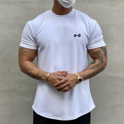 sanyamk Gym  Muscle Fitness T Shirt 2022 New Brand Men Outdoor Hip Hop Streetwear Loose Half Sleeve Male Summer Bodybuilding Tee Tops