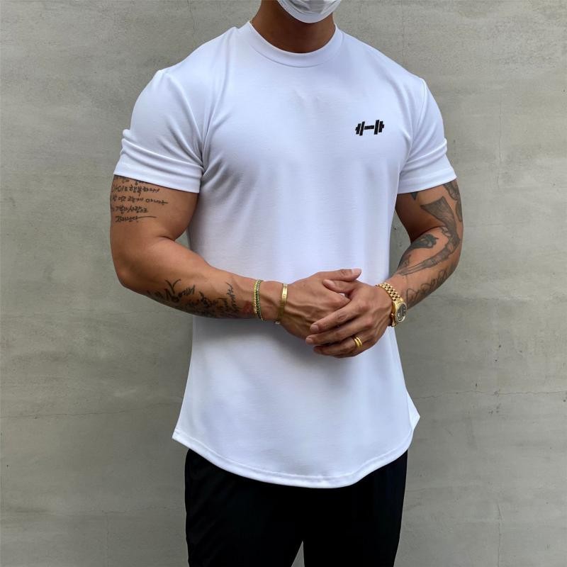 sanyamk Gym  Muscle Fitness T Shirt 2022 New Brand Men Outdoor Hip Hop Streetwear Loose Half Sleeve Male Summer Bodybuilding Tee Tops