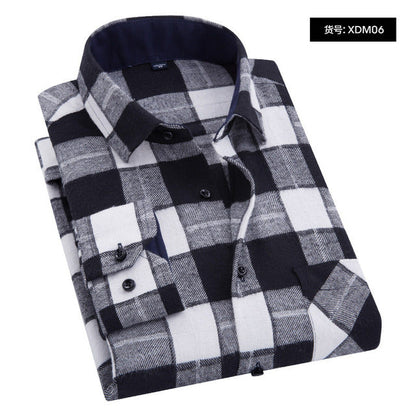 sanyamk Plaid Shirt New Autumn Winter Flannel Red Checkered Shirt Men Shirts Long Sleeve Chemise Homme Cotton Male Check Shirts