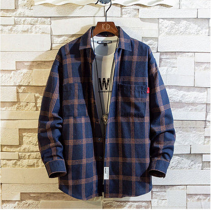 sanyamk Plaid Casual Shirts For Men Clothing Black Plaid Shirt Men Long Sleeve Shirt For Men Fasion M-5XL New Arrival